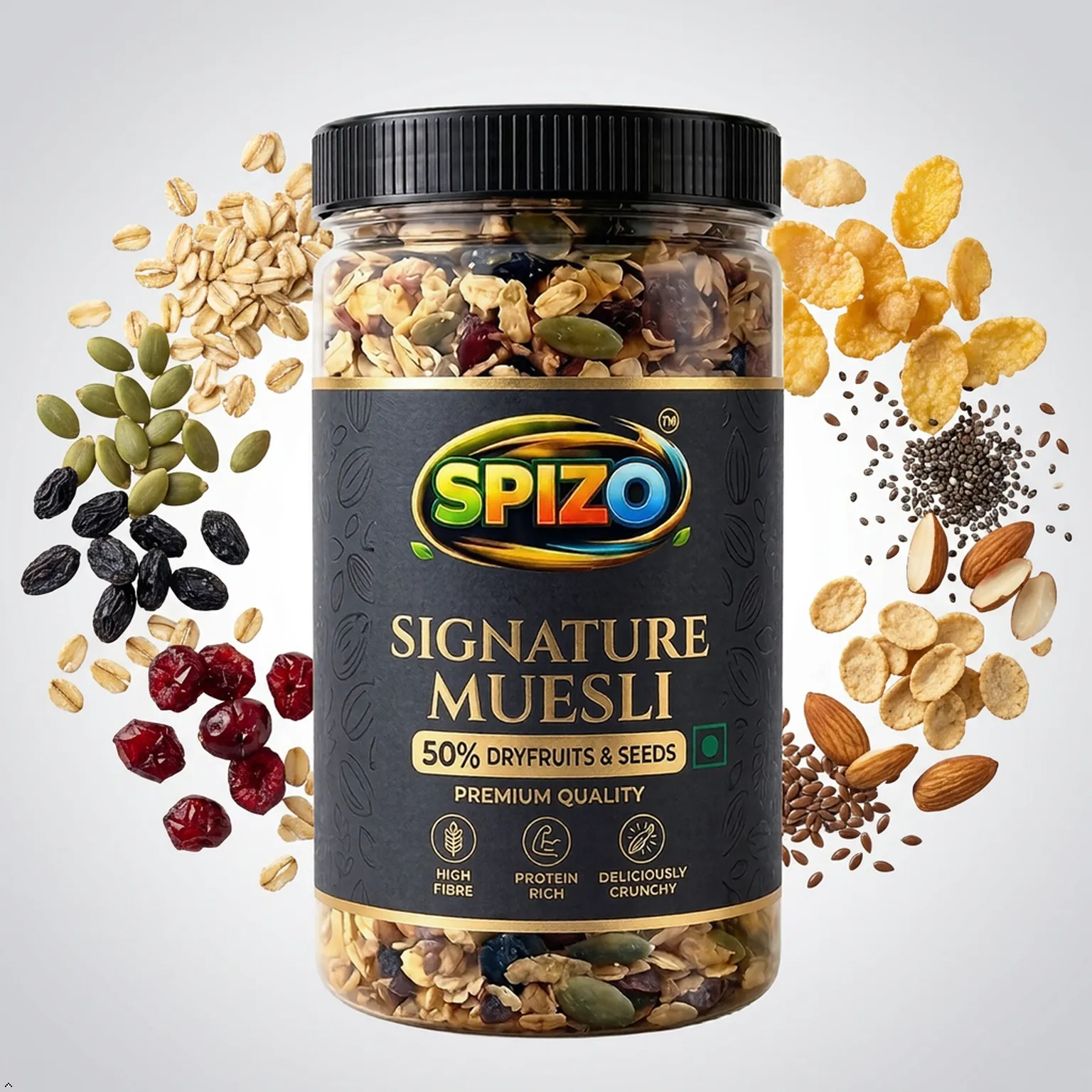 SPIZO Rose jaggery delight muesli